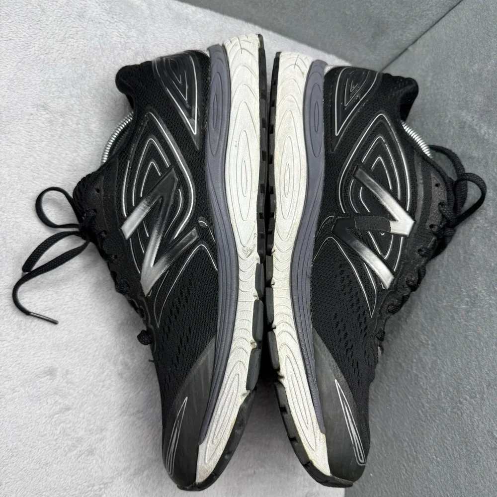 New Balance 880v7 Black Silver Running Shoes M880BK7 Men's Size 12.5 2E Wide